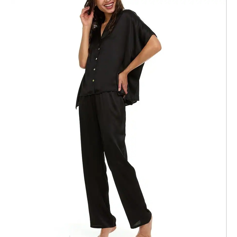 Flora Nikrooz Women's Allesandra Satin Charmeuse Pajama Set In Size (L) - Picture 2 of 3